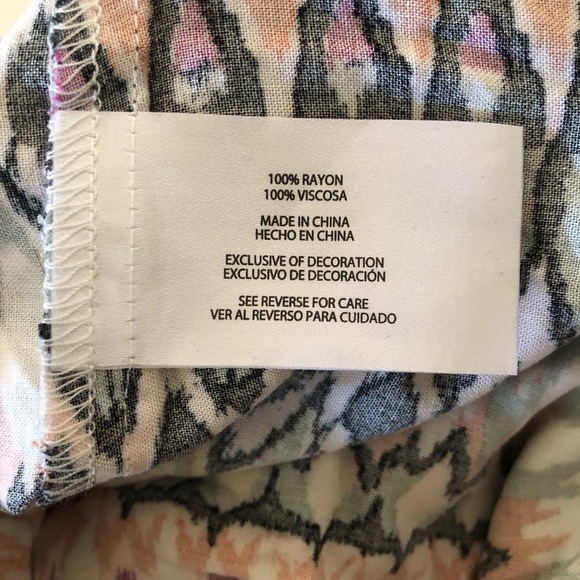 Wildfox Women’s Rayon Relaxed Fit Pink Multicolor Pockets Shorts Plus Size XXL - Picture 10 of 14